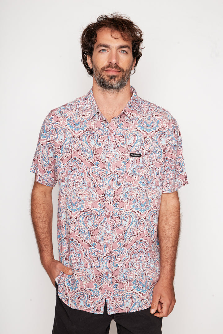 Guayabera Mero Viscosa Rosado Hombre