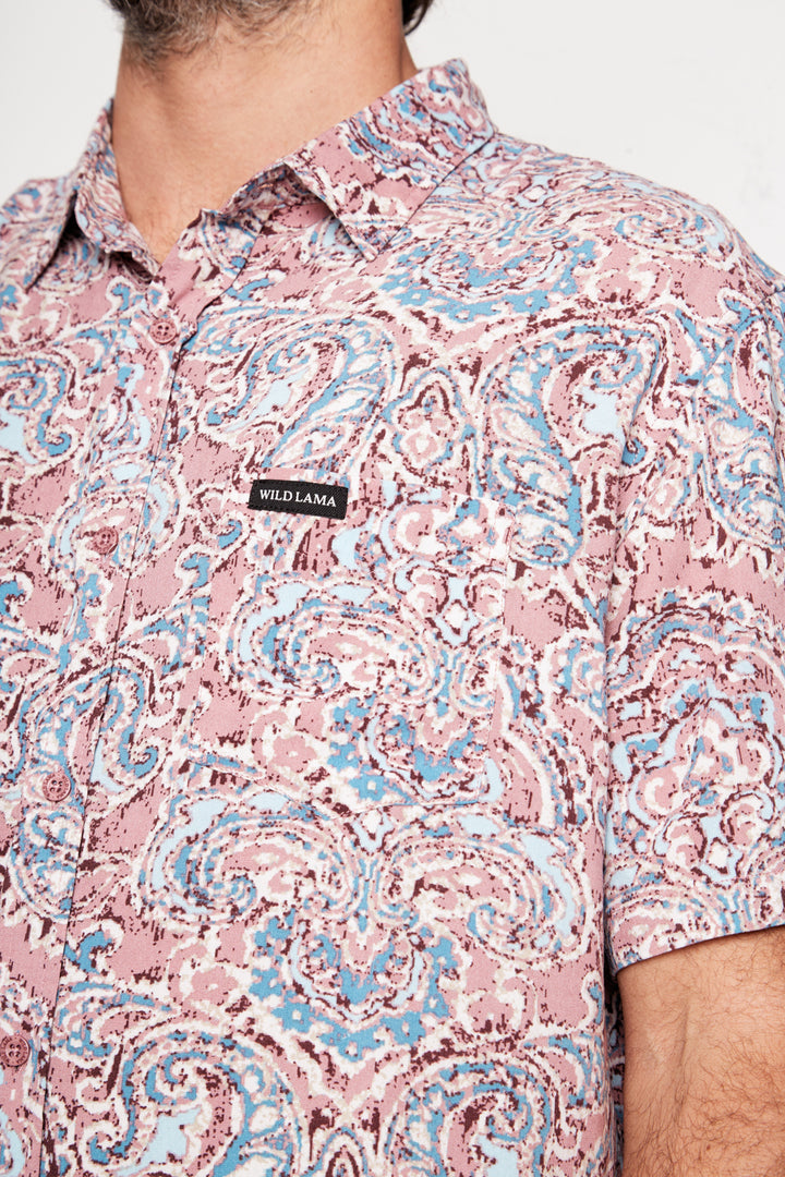 Guayabera Mero Viscosa Rosado Hombre