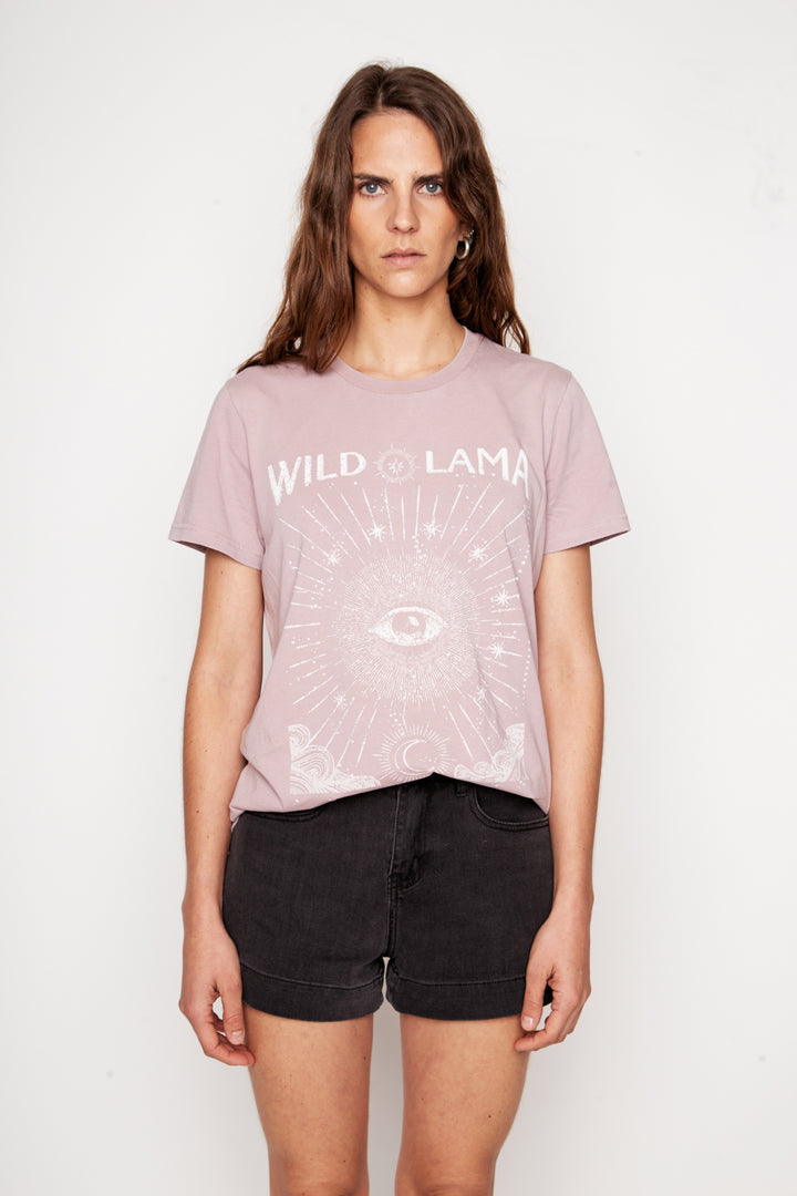 Polera Genovesa Orgánica Rosado Lavado Mujer