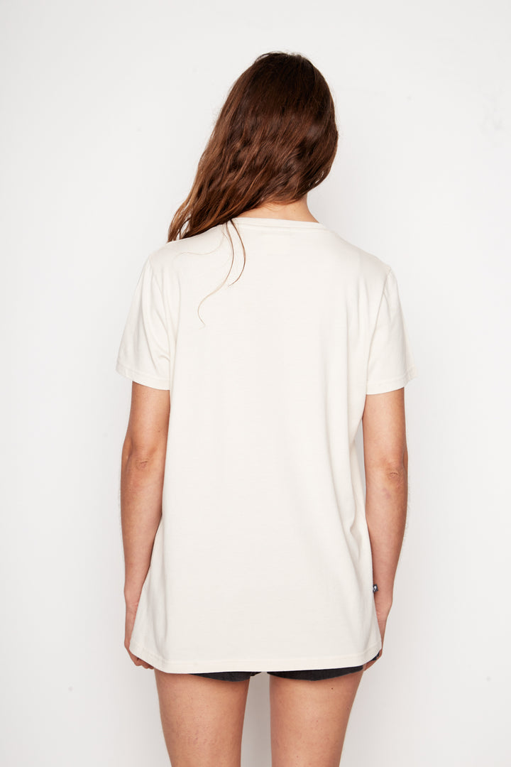 Polera Genovesa Orgánica Crudo Mujer