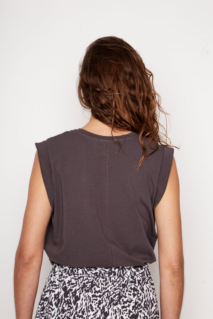 Polera Pupa Orgánica Gris Mujer