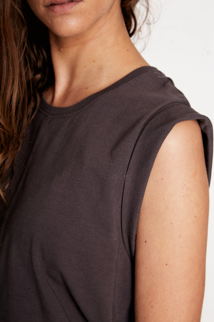 Polera Pupa Orgánica Gris Mujer