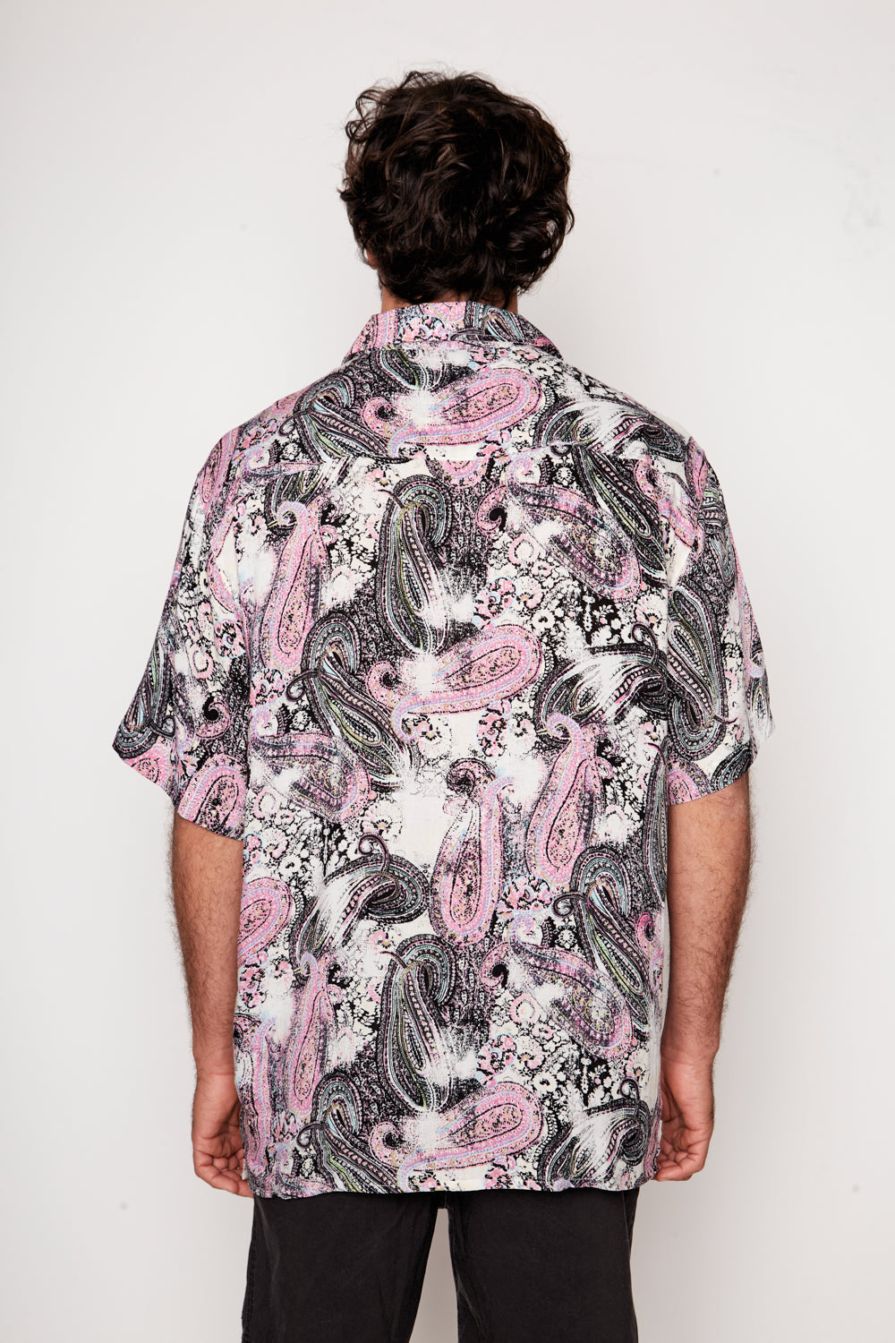 Guayabera Bunche Print Paisley Morado