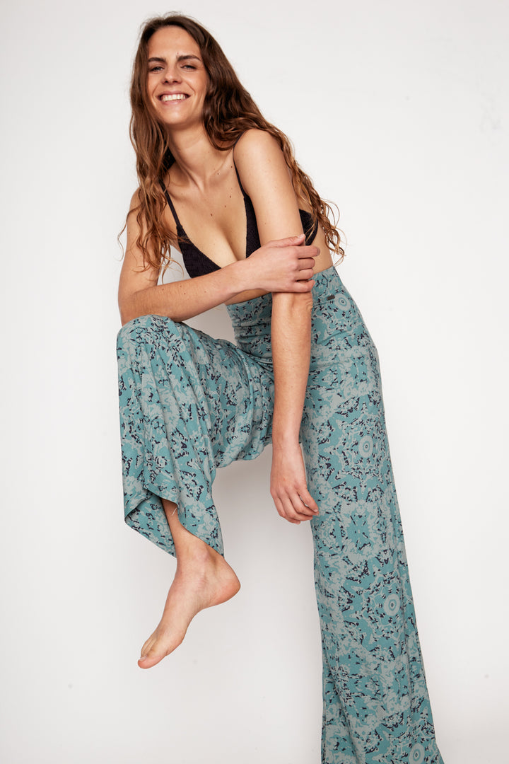 Pantalón Tucana Viscosa Verde Mujer