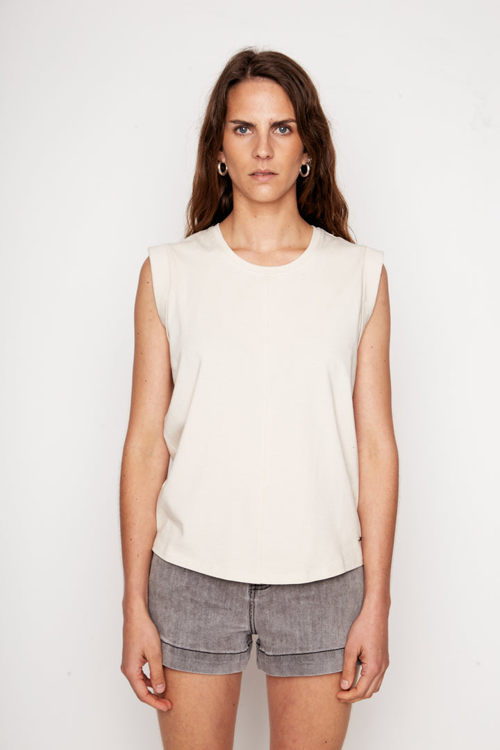 Polera Pupa Orgánica Beige Mujer