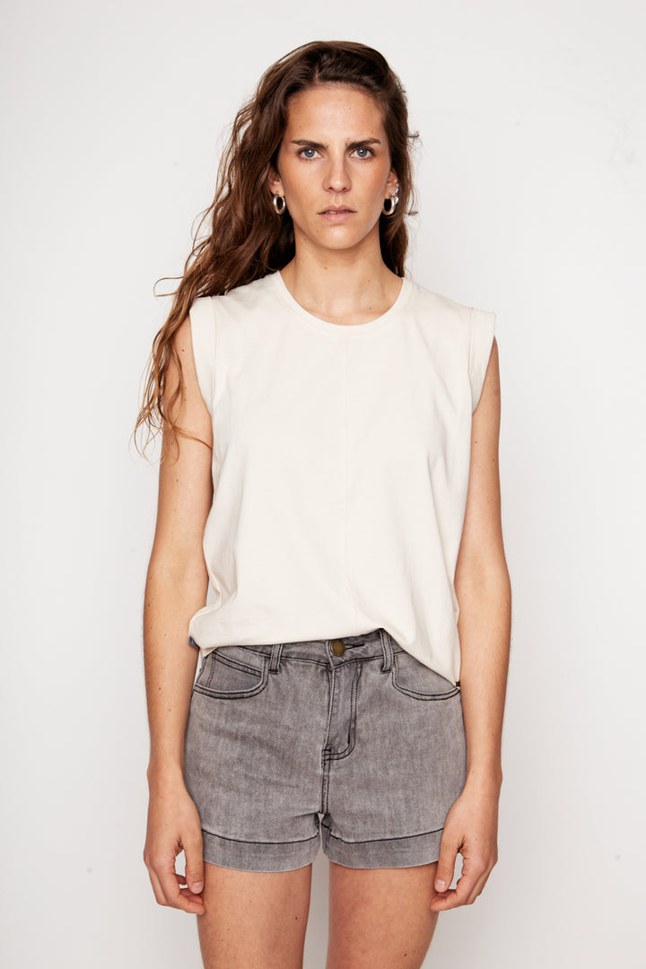 Polera Pupa Orgánica Beige Mujer