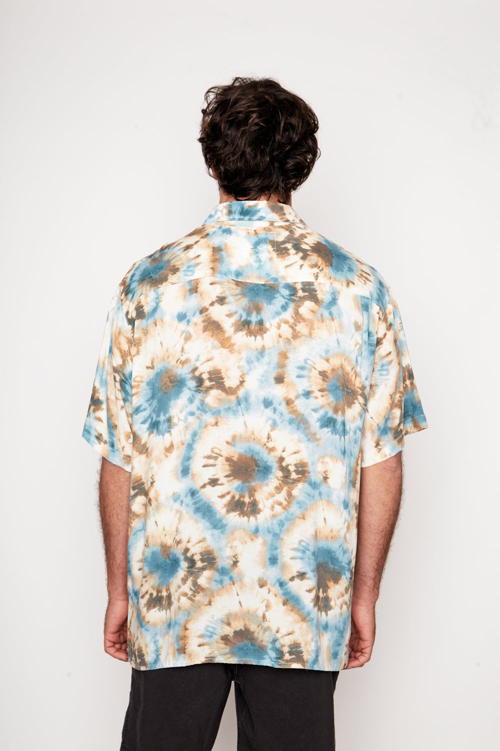 Guayabera Bunche Tie Dye Azul