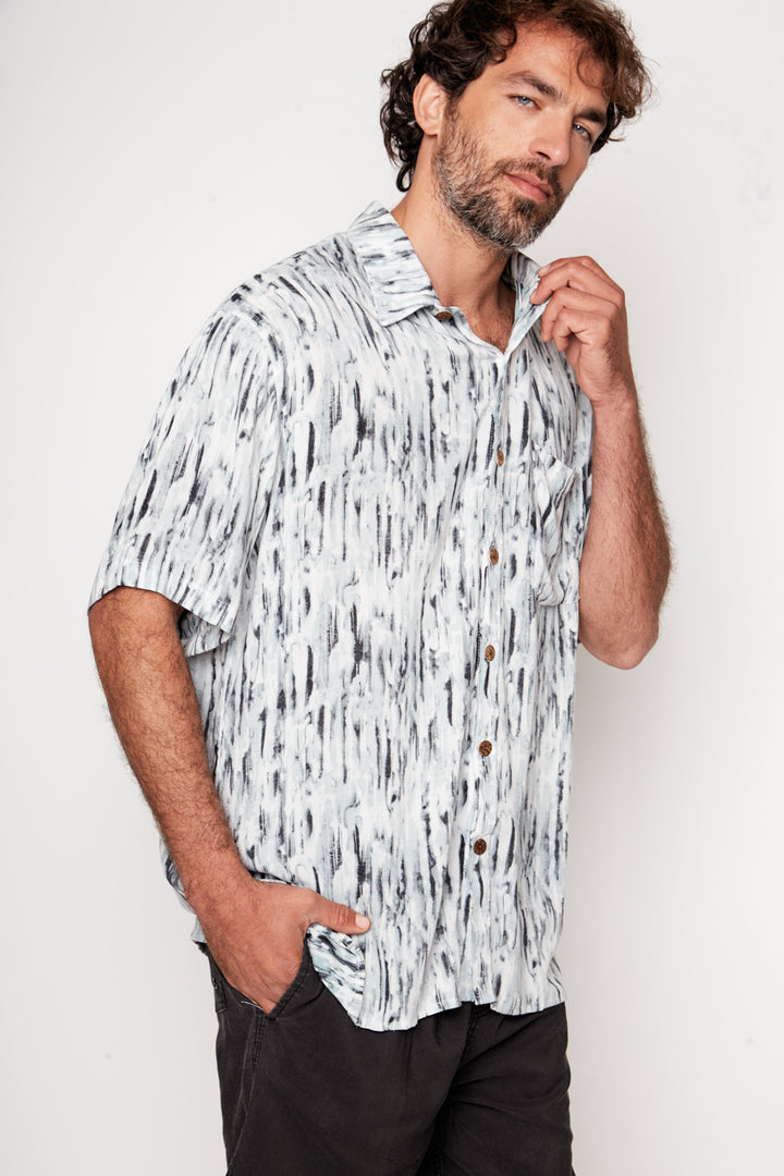 Guayabera Bunche Acuarela Gris