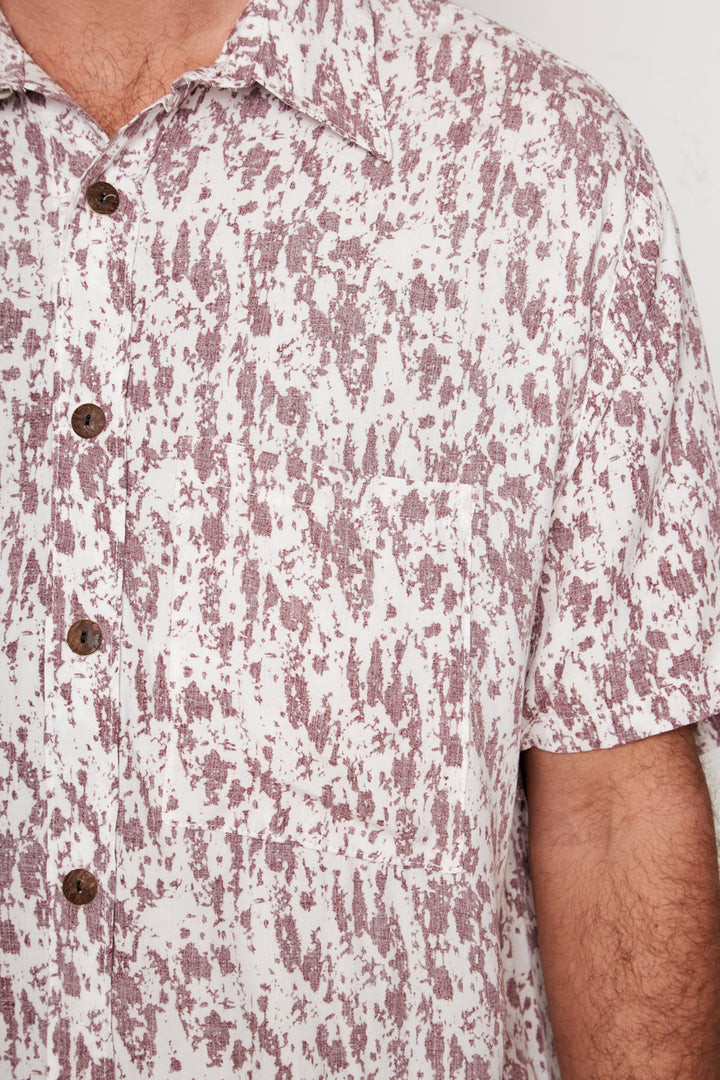 Guayabera Bunche Print Rosado