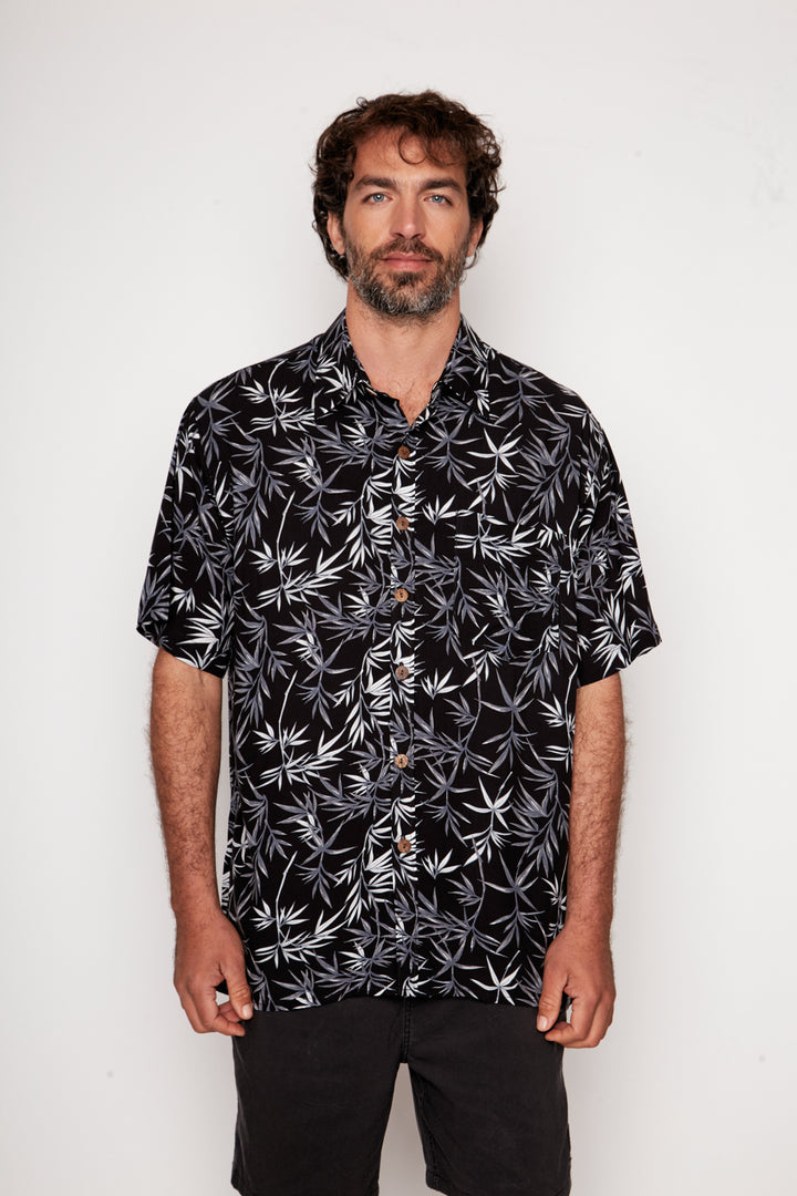 Guayabera Bunche Floreado Celeste