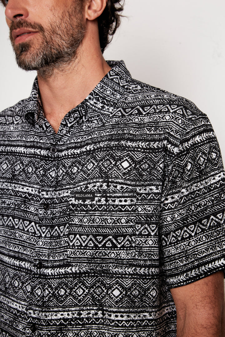 Guayabera Mero Viscosa Gris Hombre