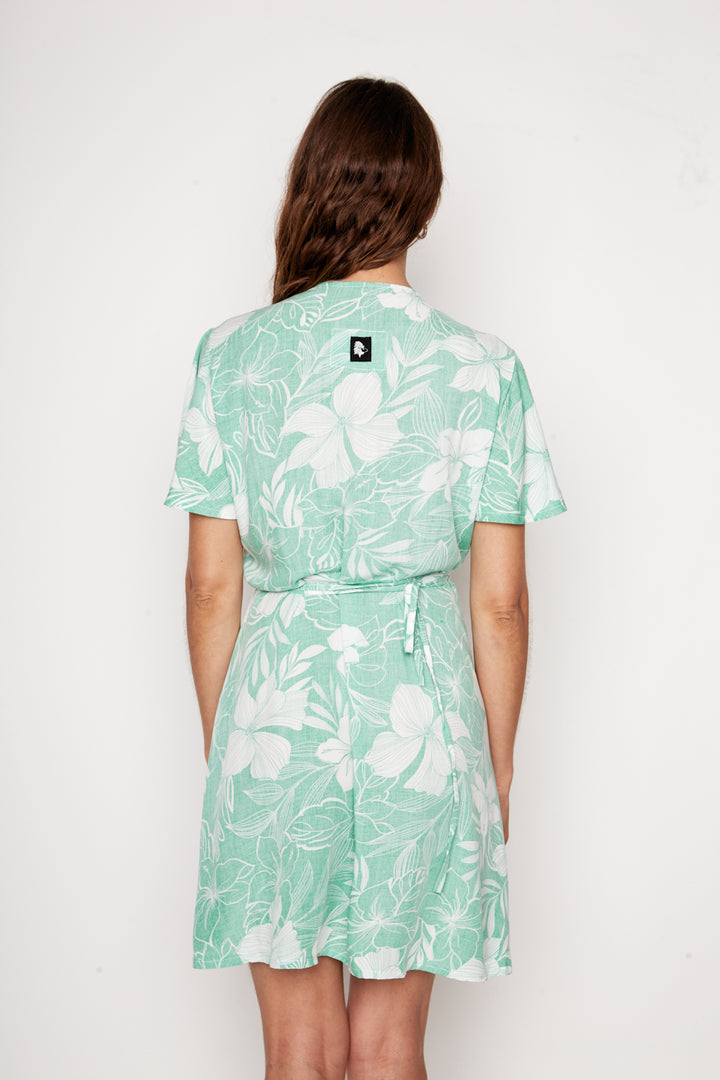 Vestido Sade Floreado Verde Mujer