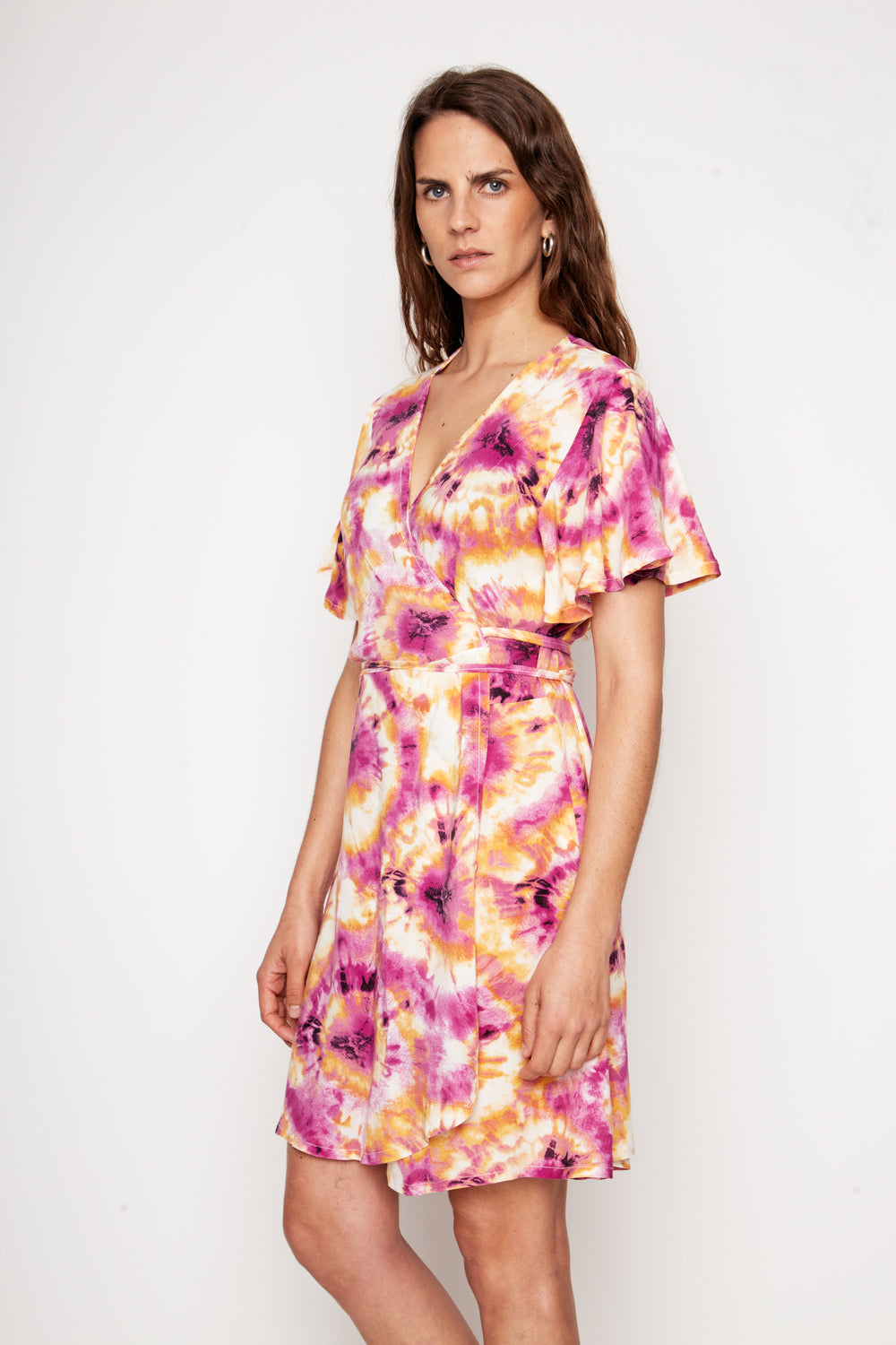 Vestido Sade Tie Dye Rosado Mujer