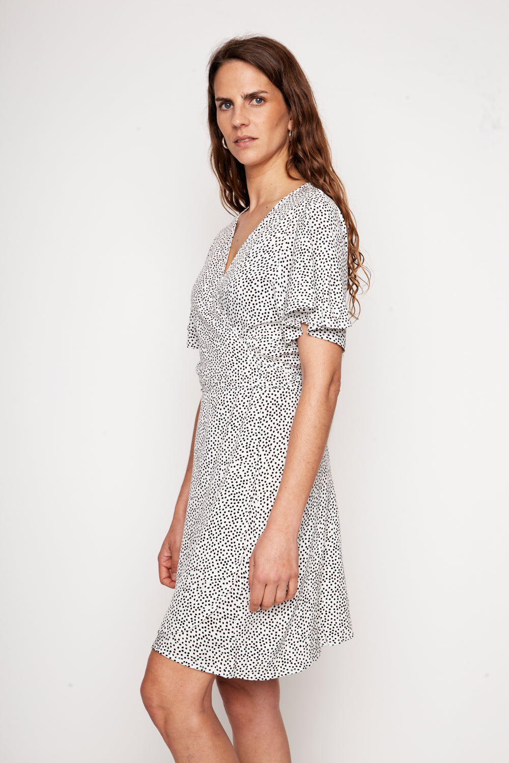 Vestido Sade Blanco Puntos Mujer