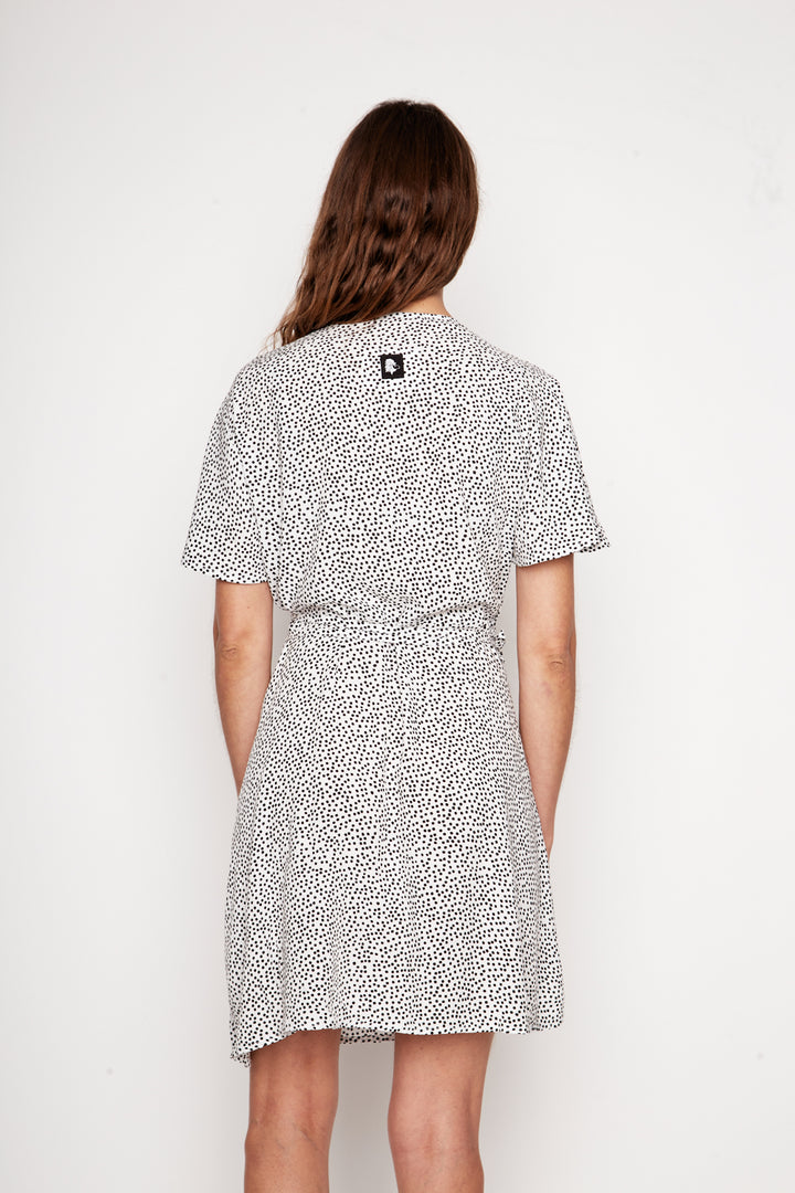Vestido Sade Blanco Puntos Mujer