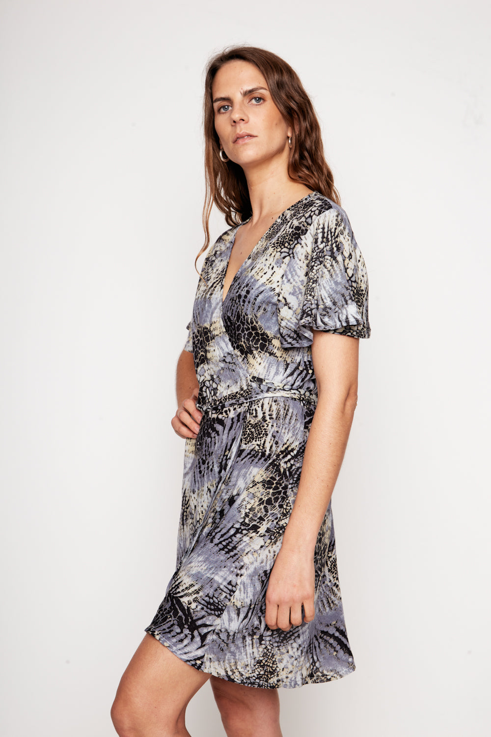 Vestido Sade Print Pitón Mujer