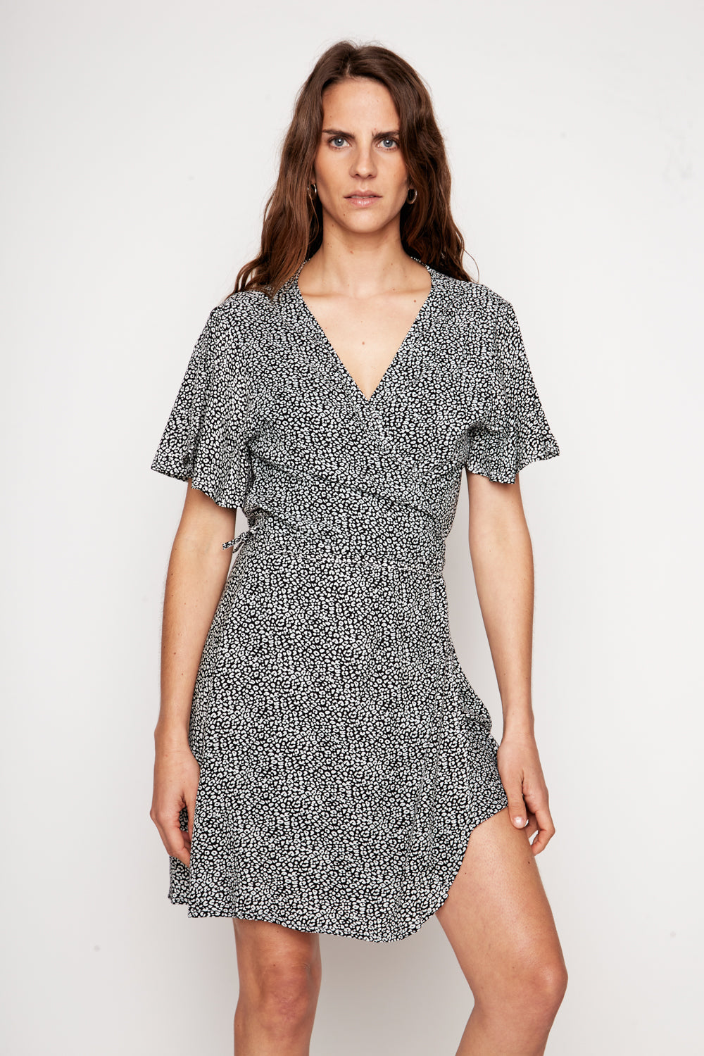 Vestido Sade Print Leopardo Negro Mujer