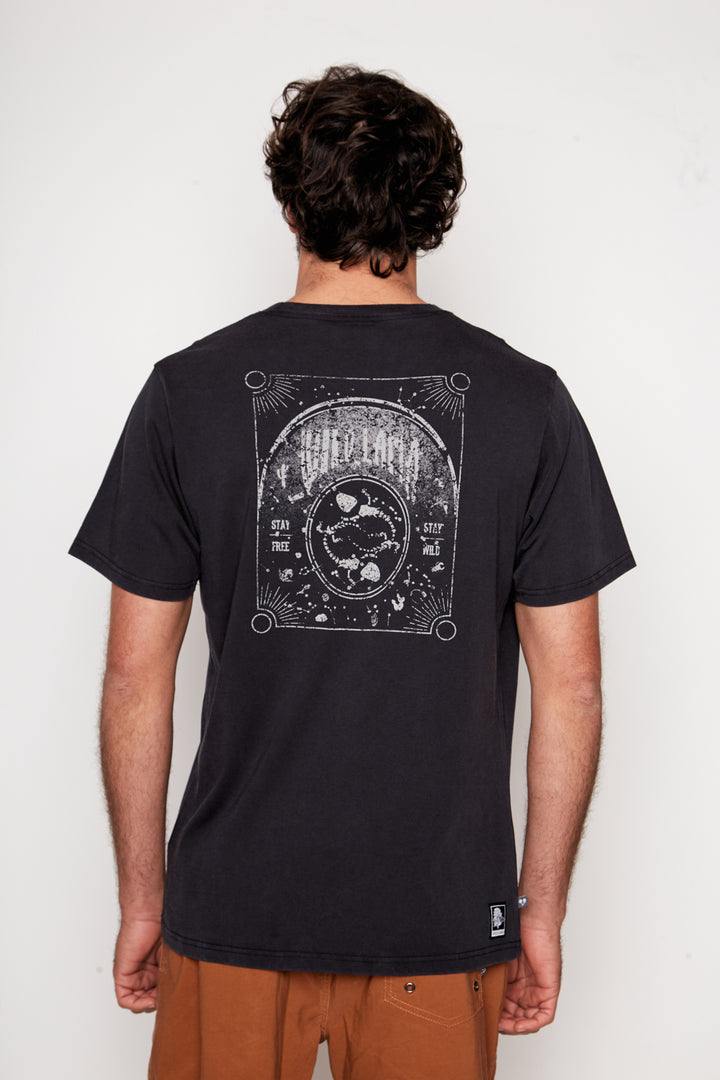 Polera Puya Orgánica Negro Hombre