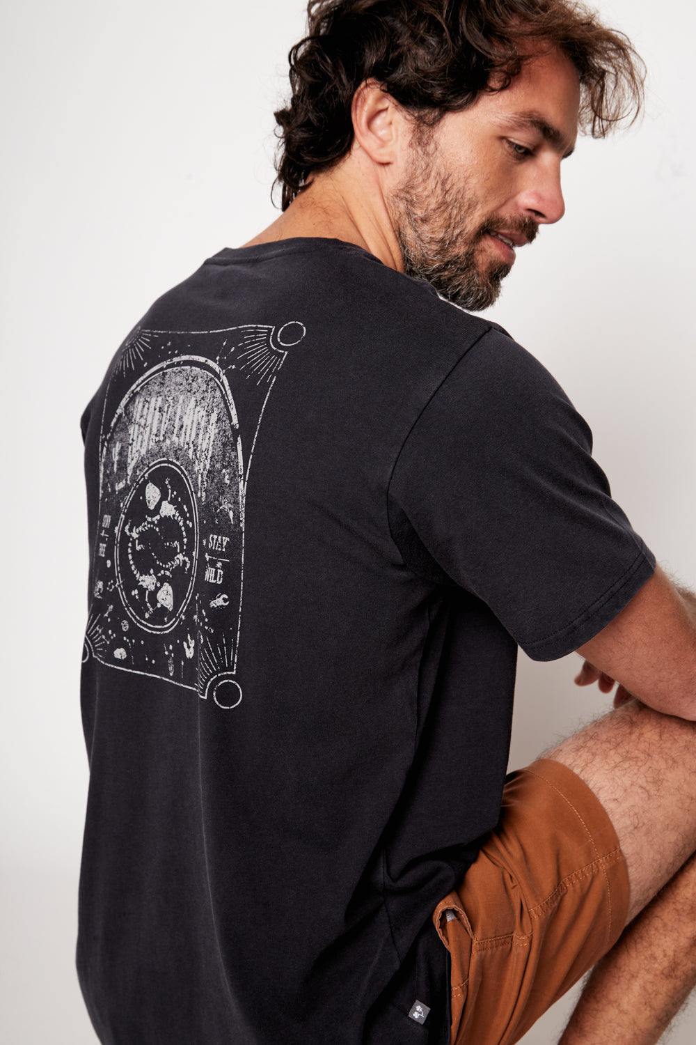 Polera Puya Orgánica Negro Hombre