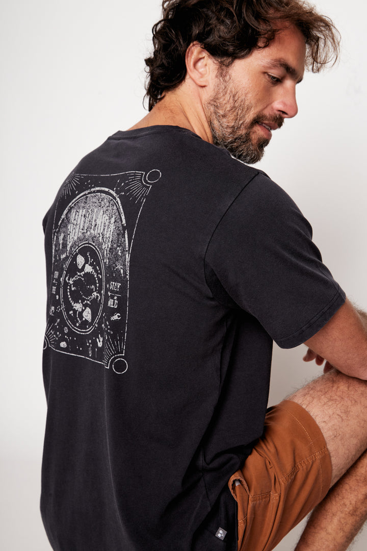 Polera Puya Orgánica Negro Hombre