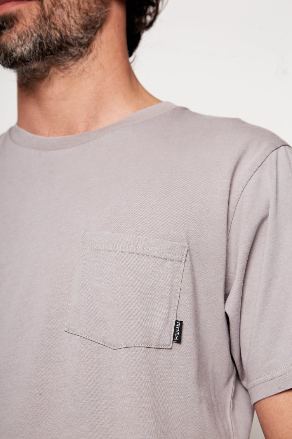 Polera Slim Fit Bichu Orgánica Gris Hombre