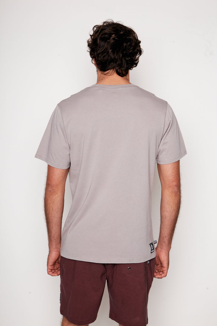 Polera Slim Fit Bichu Orgánica Gris Hombre