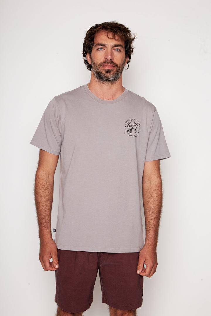 Polera Trona Orgánica Gris Hombre