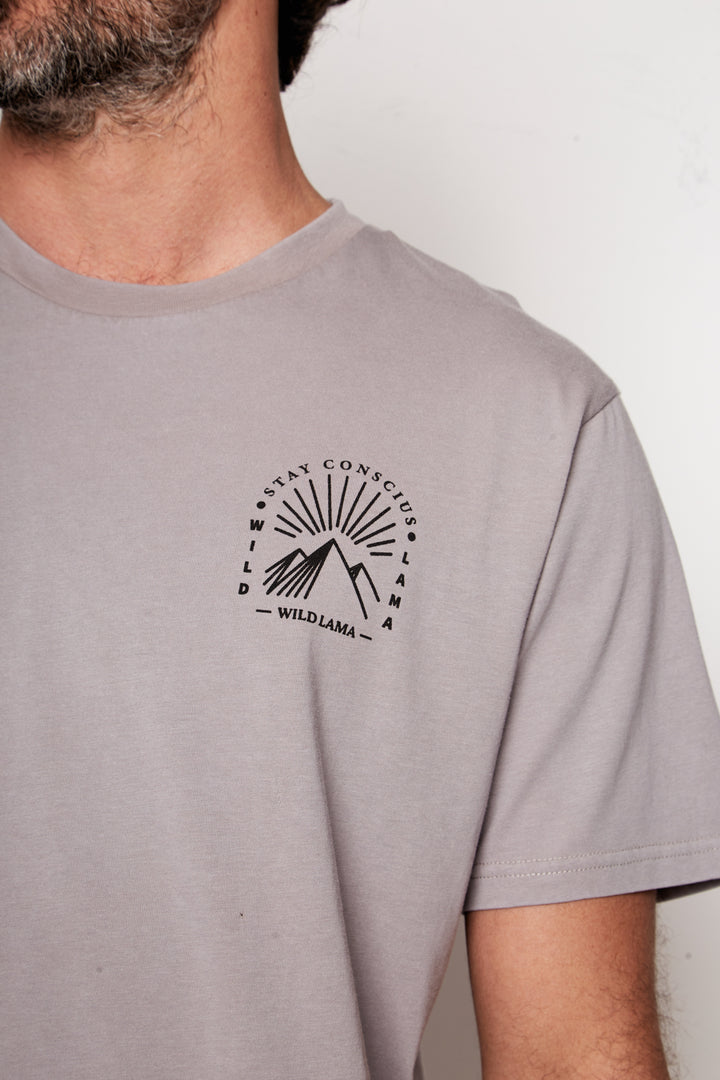 Polera Trona Orgánica Gris Hombre