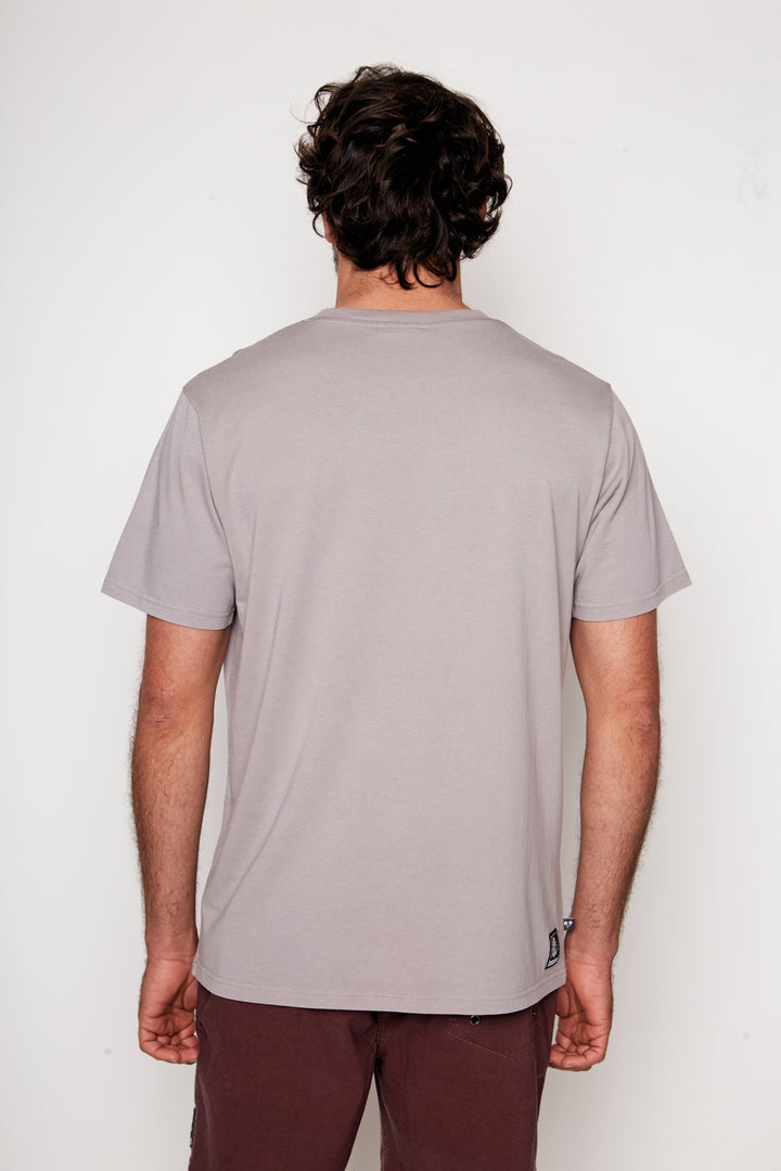 Polera Trona Orgánica Gris Hombre