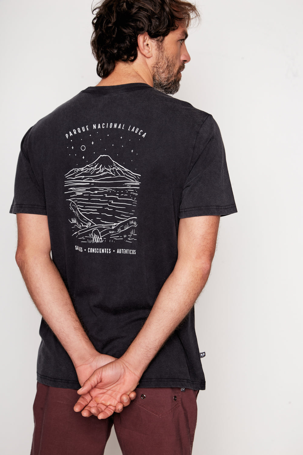 Polera Terra Orgánica Negra Hombre
