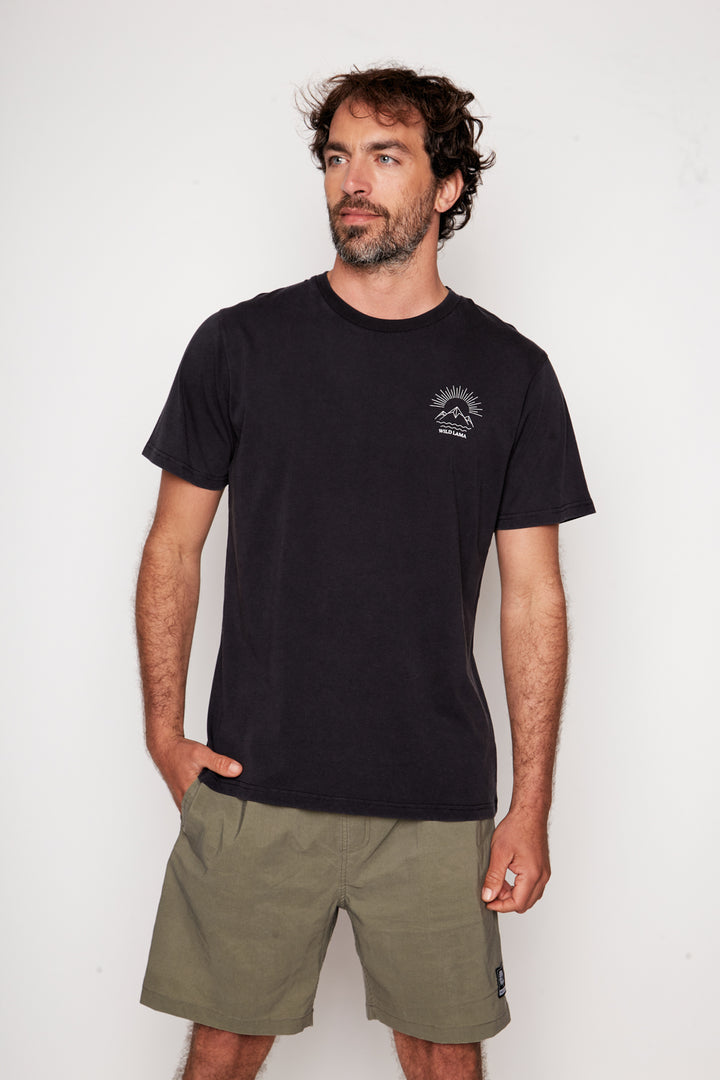 Polera Trona Orgánica Negro Hombre
