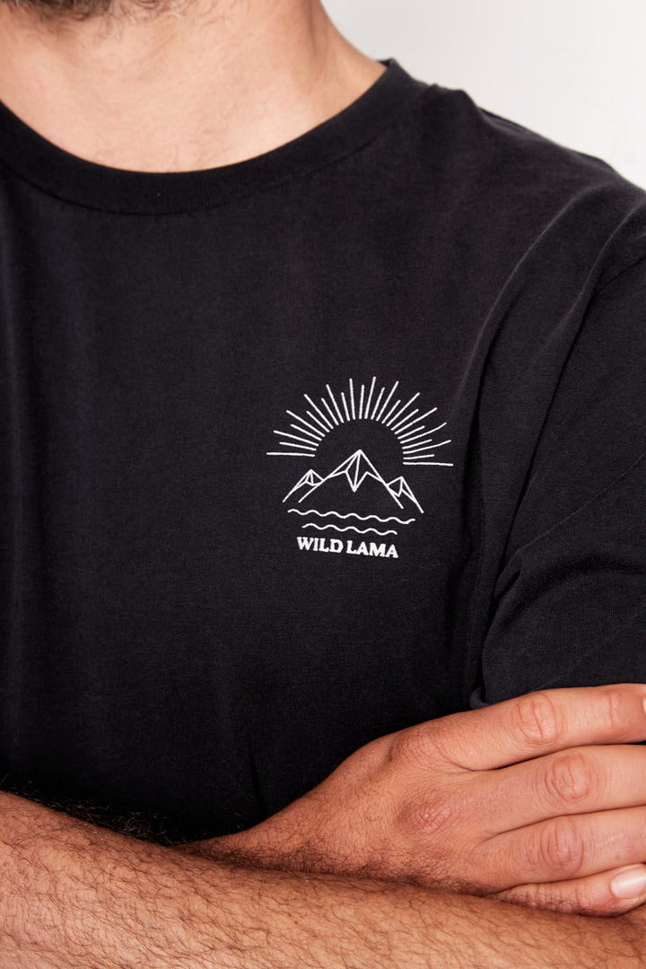 Polera Trona Orgánica Negro Hombre