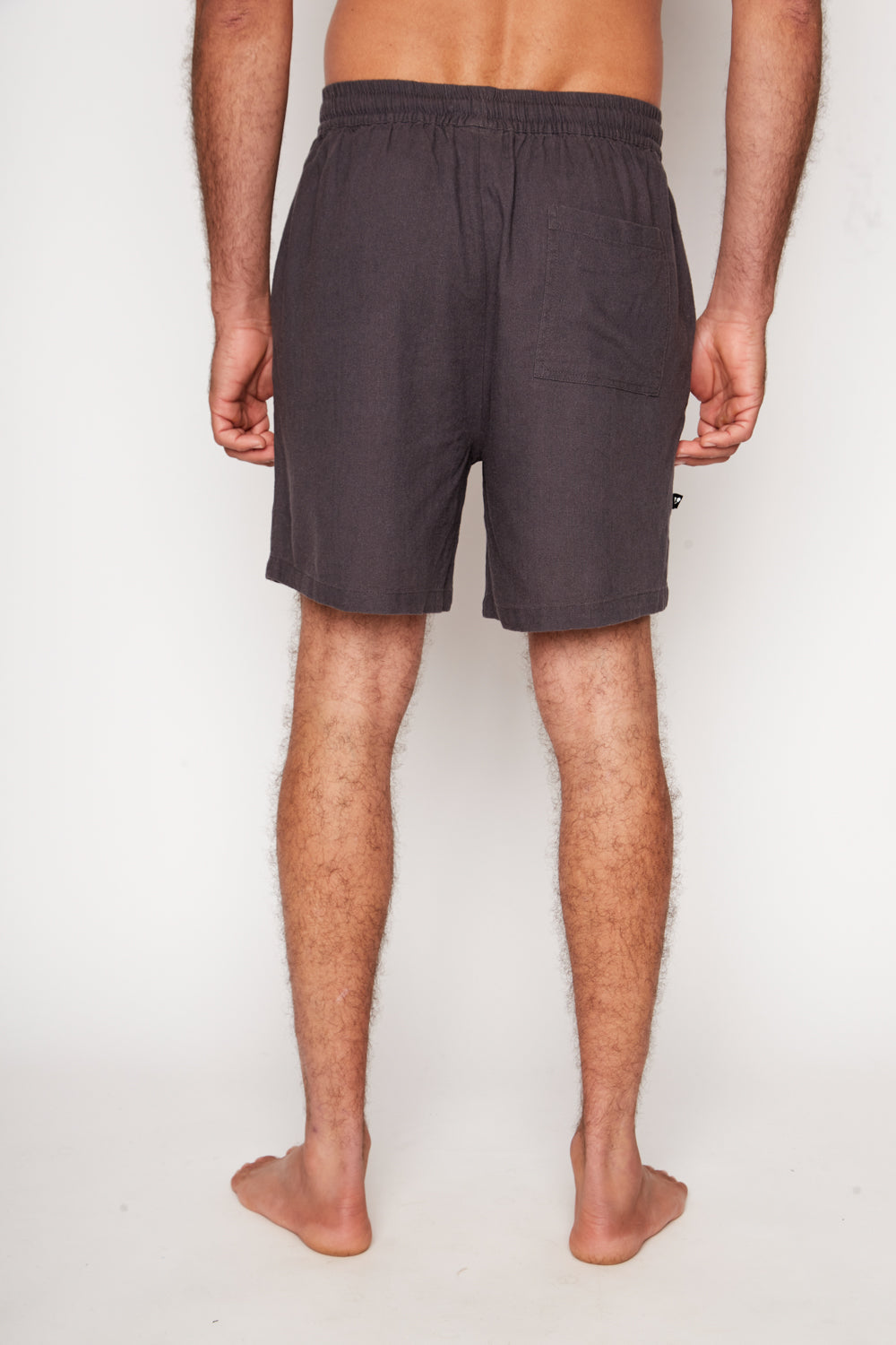 Short Dumay Con Lino Gris Hombre