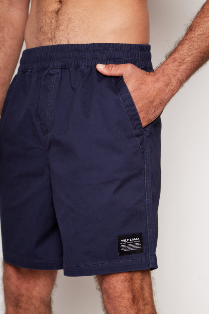 Short Borea Orgánico Azul Hombre