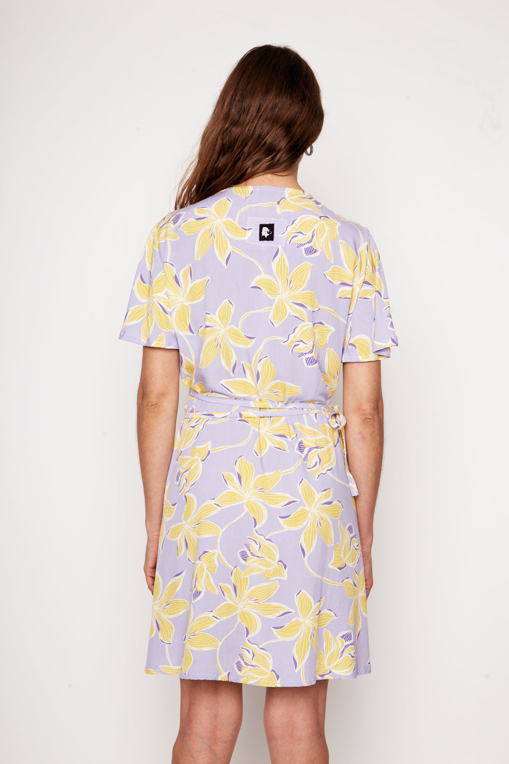 Vestido Sade Floreado Lila Amarillo Mujer