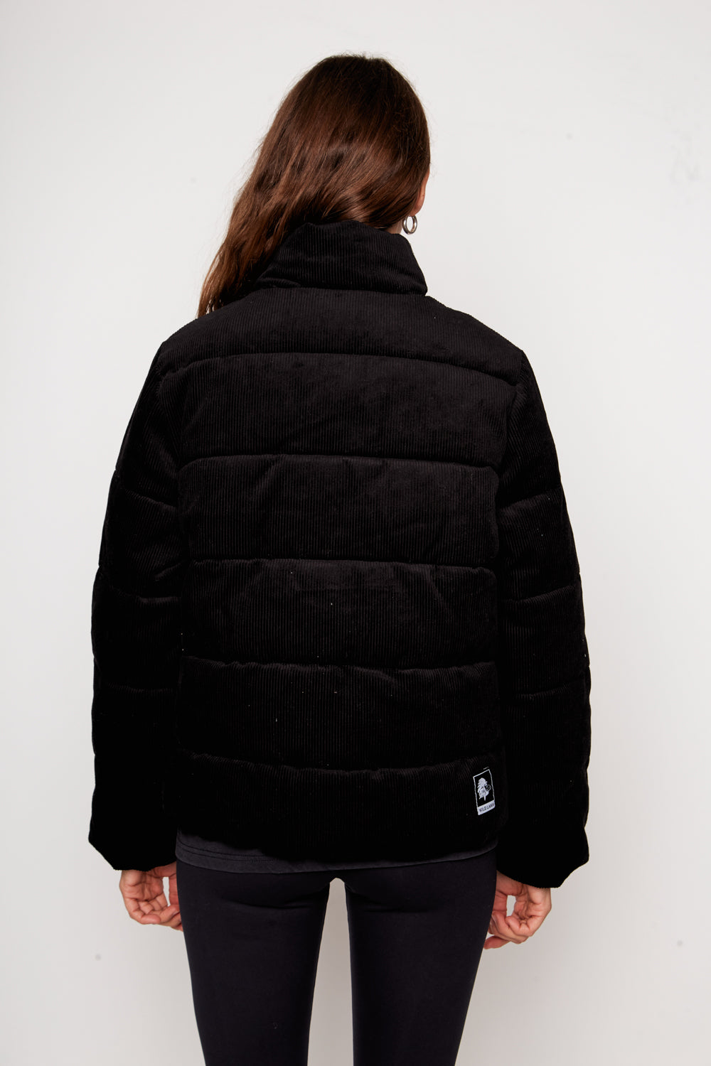 Parka Chic Puffa Orgánica Reciclada Negra Mujer