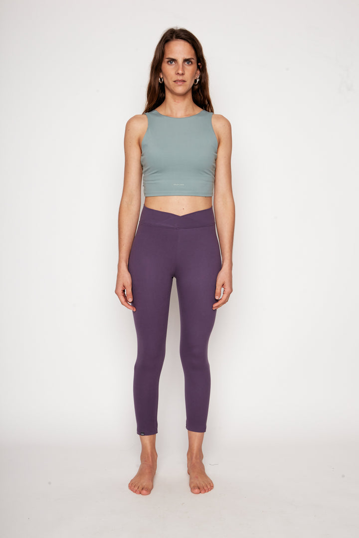 Calza Mirta Reciclada Morada Mujer MOVE