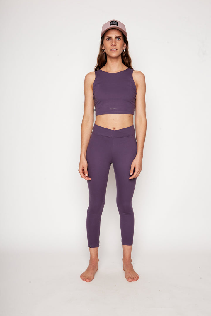 Calza Mirta Reciclada Morada Mujer MOVE