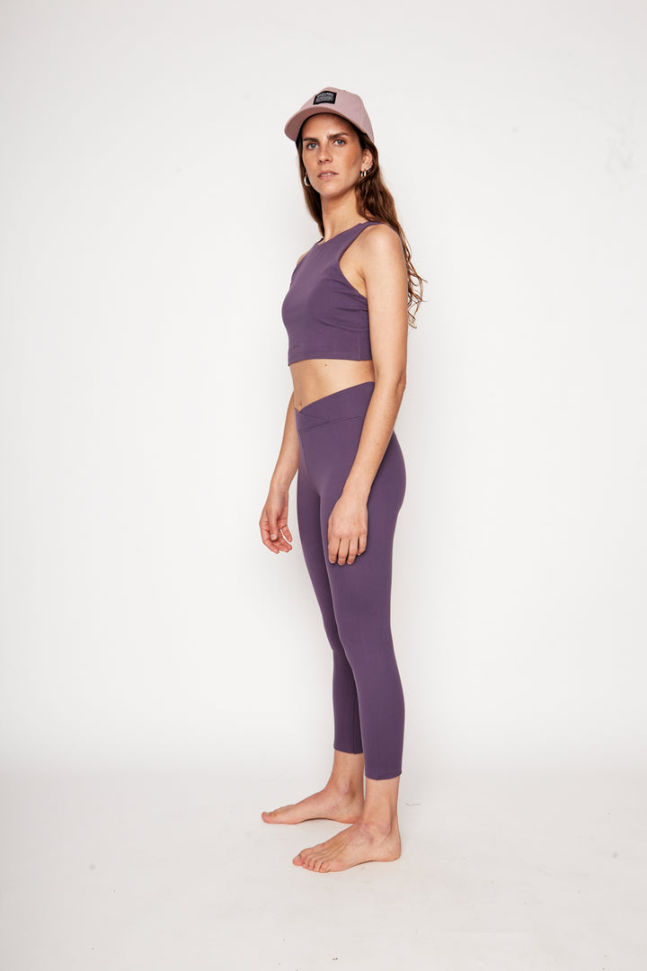 Calza Mirta Reciclada Morada Mujer MOVE