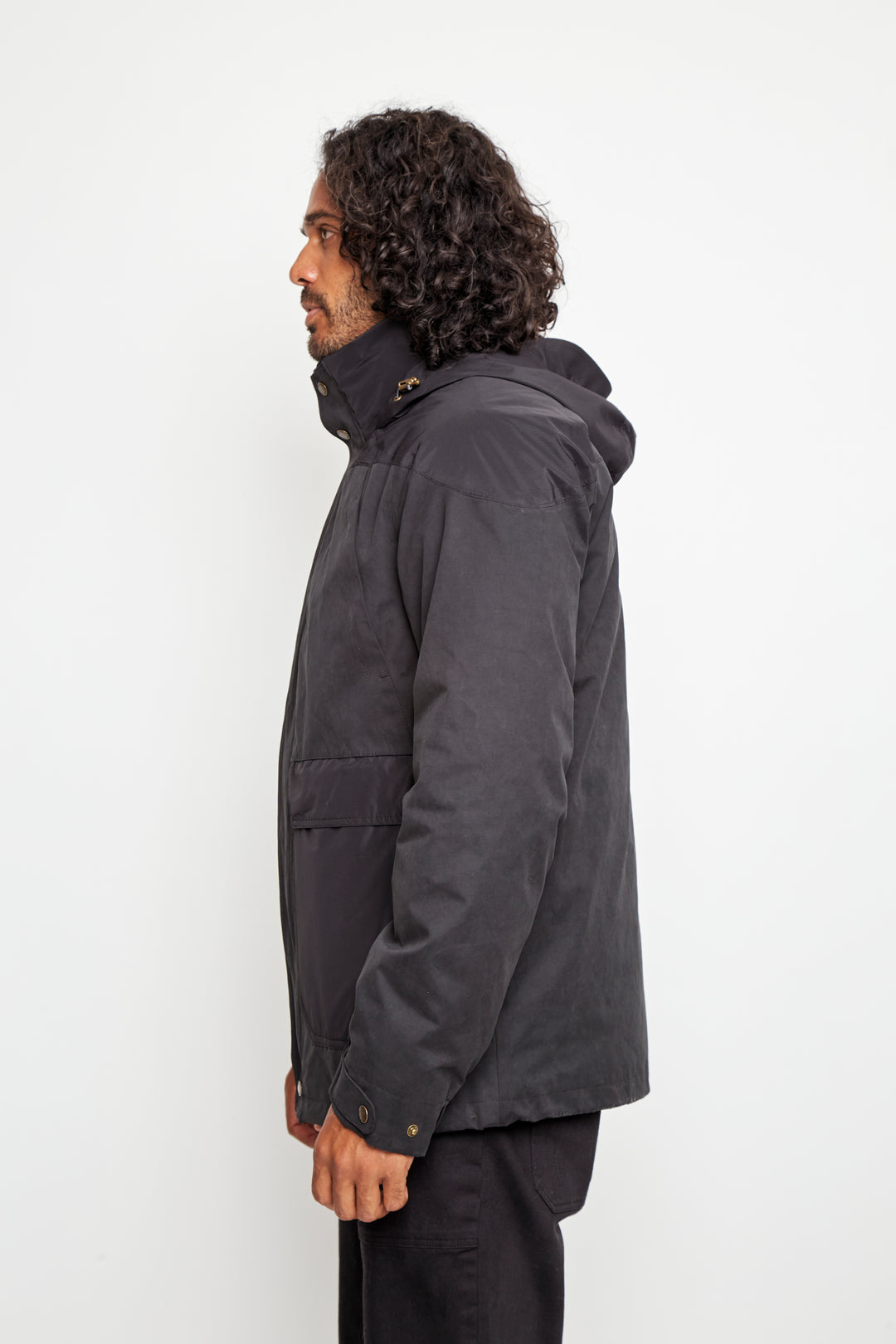 Parka Ruga 3 en 1 Reciclada Negro Hombre