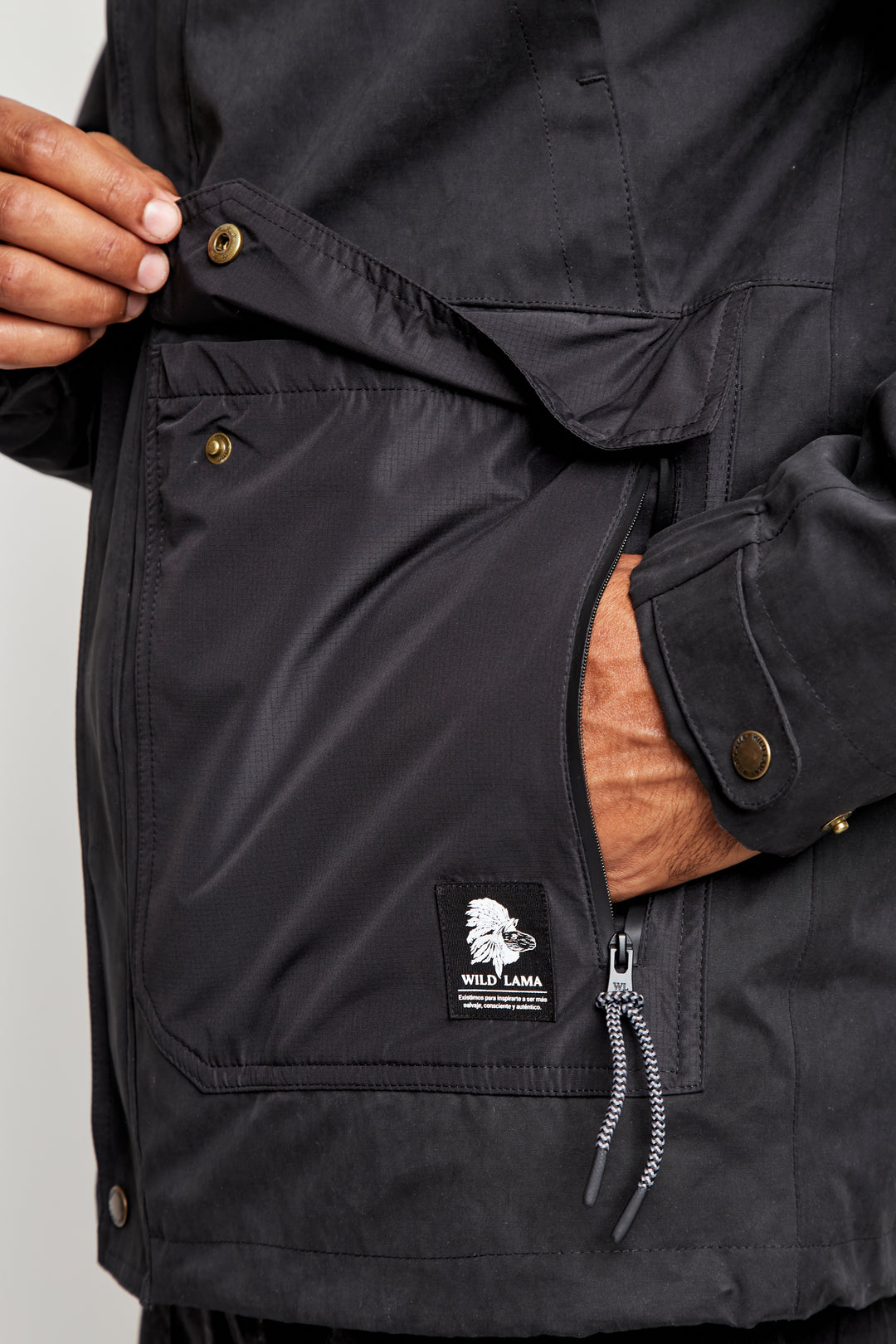 Parka Ruga 3 en 1 Reciclada Negro Hombre