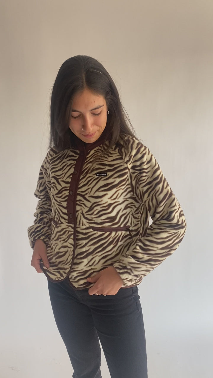 Polar Dias Fleece Reciclado Café Mujer