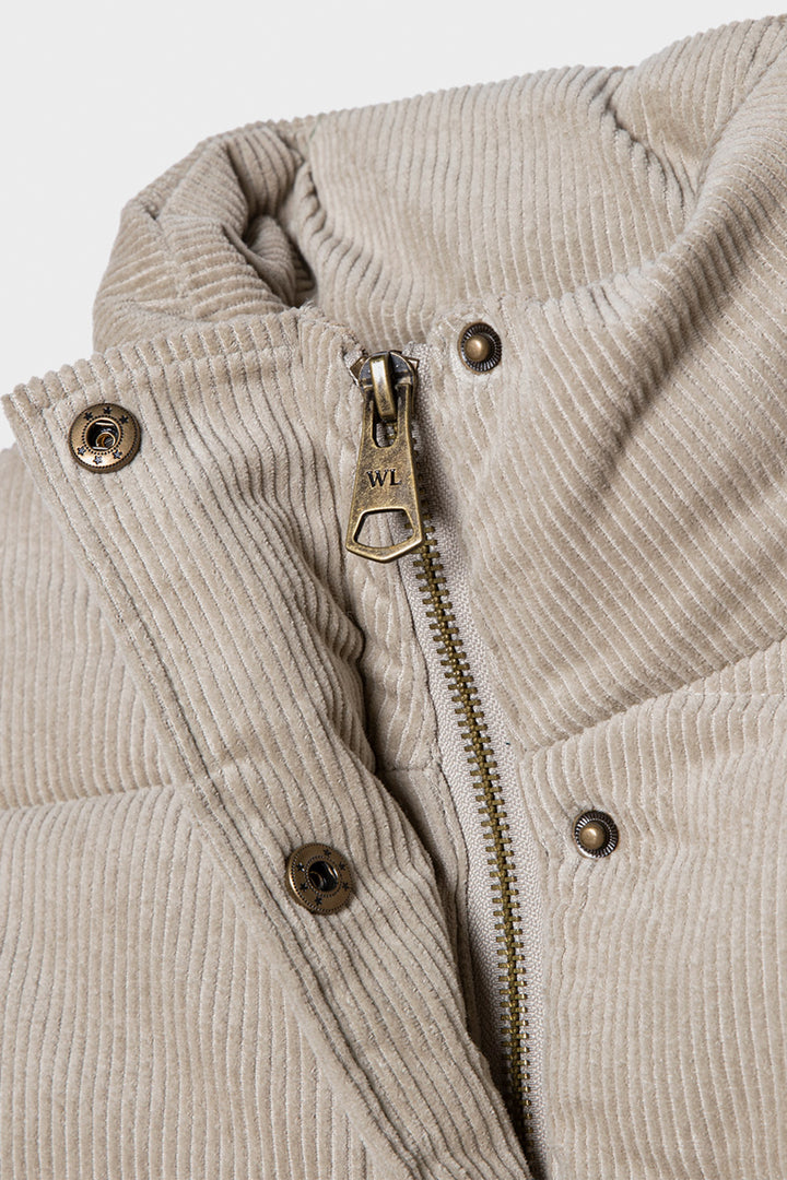 Parka Chic Puffa Orgánica Reciclada Café Mujer