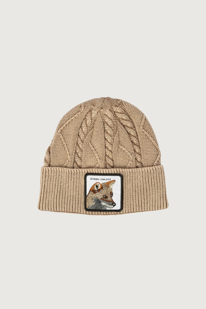 Gorro Acid Zorro Chilote Algodón Orgánico Fit Corto Café