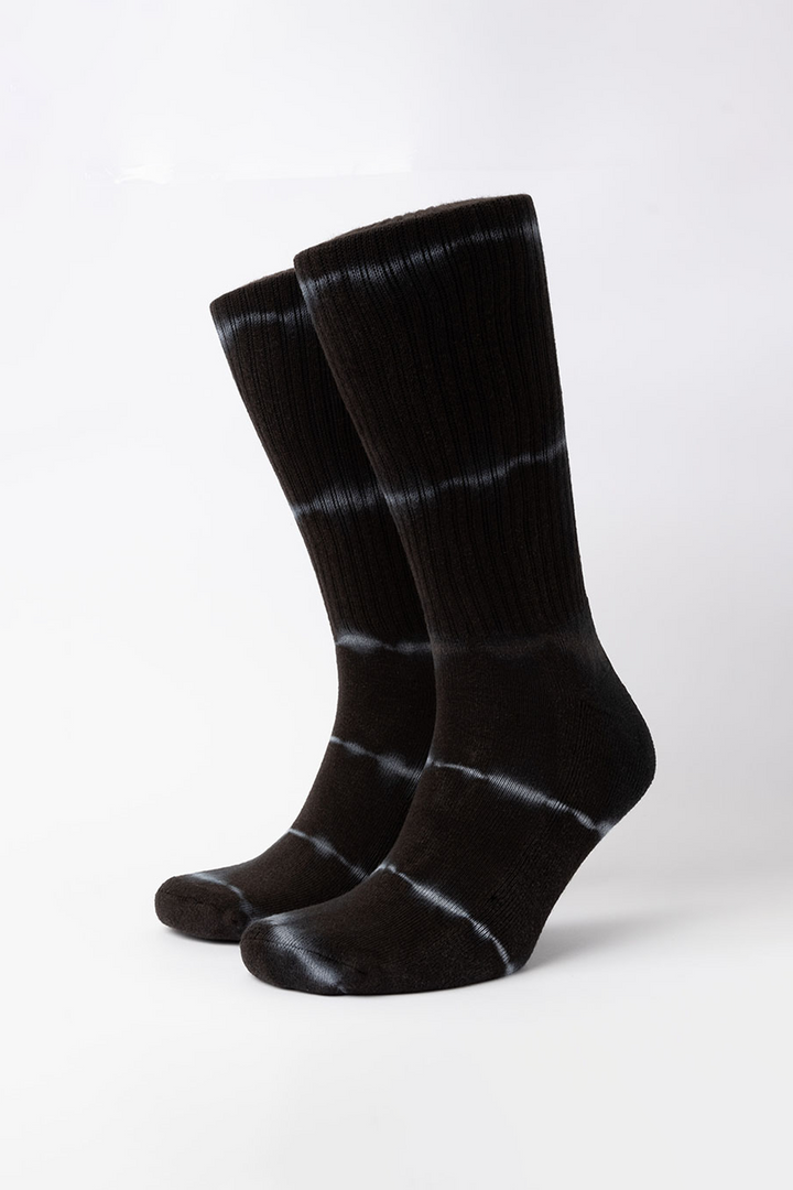 Calcetín Rayas Tie Dye Negro Hombre (40 a 44)