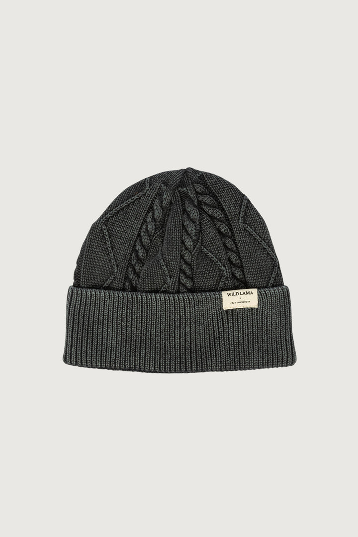 Gorro Acid Wash Algodón Orgánico Fit Corto Negro