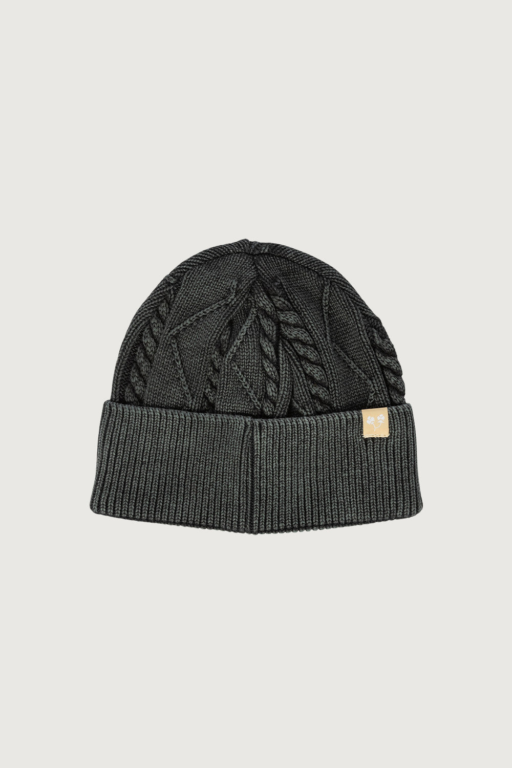 Gorro Acid Wash Algodón Orgánico Fit Corto Negro