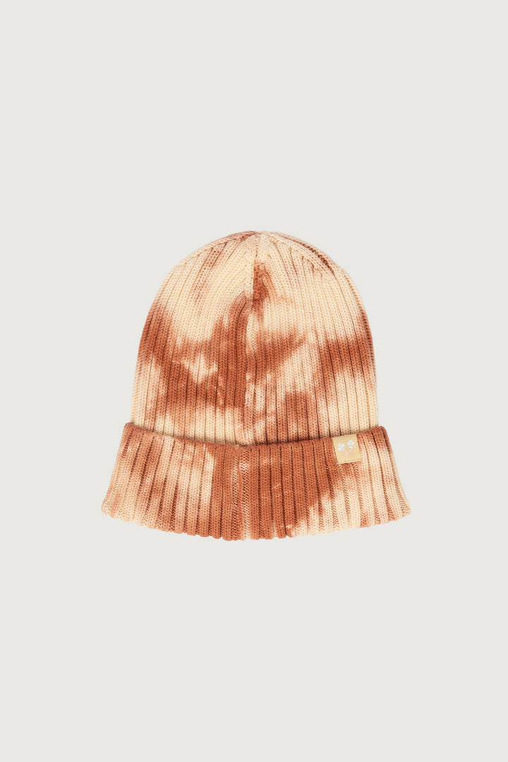 Gorro Tie Dye Algodón Orgánico Fit Corto Naranjo
