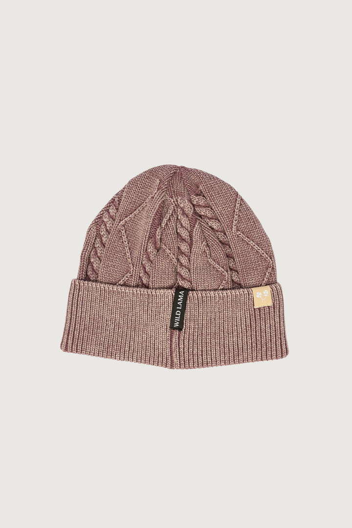 Gorro Acid Algodón Orgánico Queulat Fit Corto Burdeo
