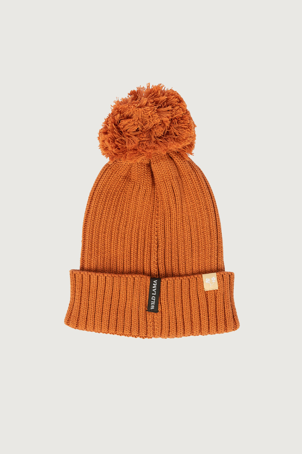 Gorro Puma Pompón Algodón Orgánico Fit Medio Naranjo